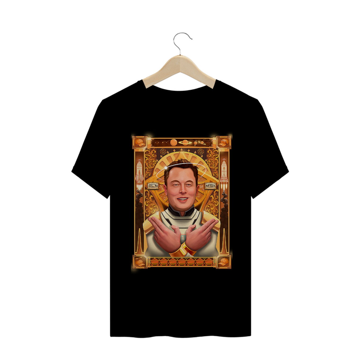 Nome do produto: Camiseta - Elon Musk (Gold) 