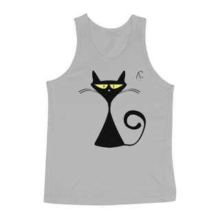 Camiseta regata - Gato Guardião