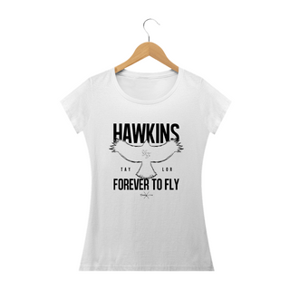 Camiseta Baby Long - Hawkins Forever to Fly
