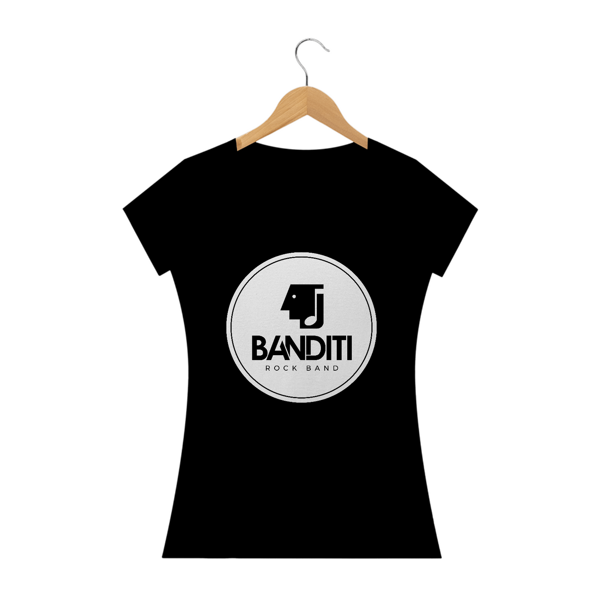Nome do produto: Camiseta Baby Long - Banditi Rock Band