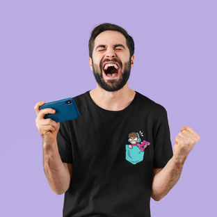 Nome do produtogamer de bolso - Camiseta gamer