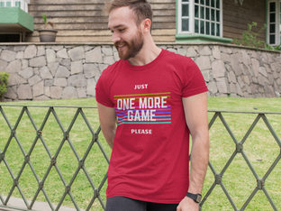 Nome do produtoJust one more game please, camiseta gamer