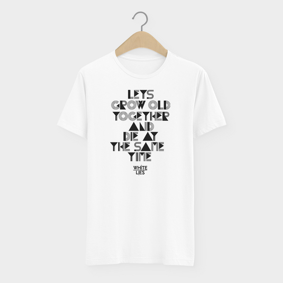 Camiseta  White Lies To Lose My Life  Indie Post Punk  