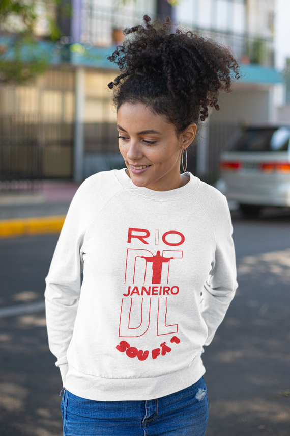 BLUSA MOLETOM FEMININO RIO DE JANEIRO-SOU FÃ 1