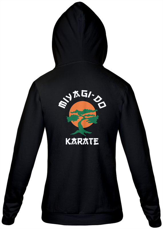 Moletom com zíper Miyagi-do Karate escura