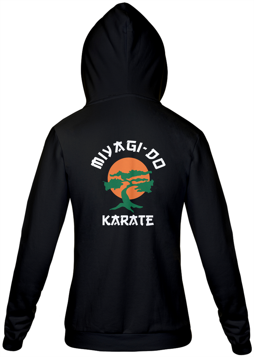 Nome do produto: Moletom com zíper Miyagi-do Karate escura