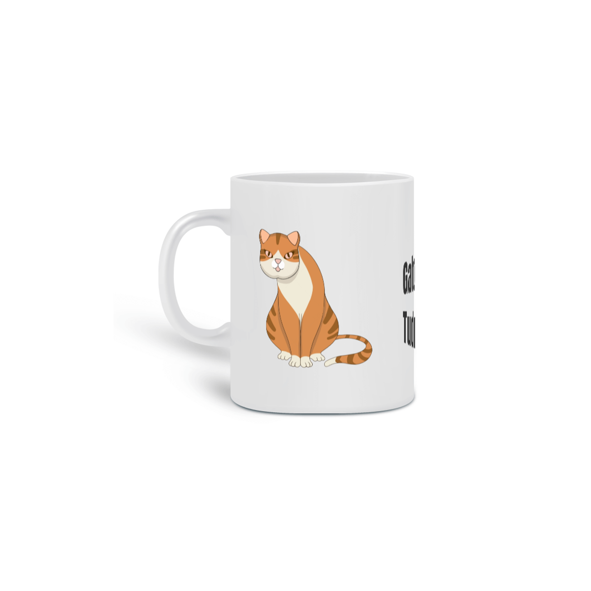 Nome do produto: Caneca Gato Laranja é Tudo de Bom