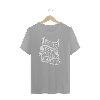 Nome do produtoT-Shirt I'm Not Antisocial Society Is Anti Me