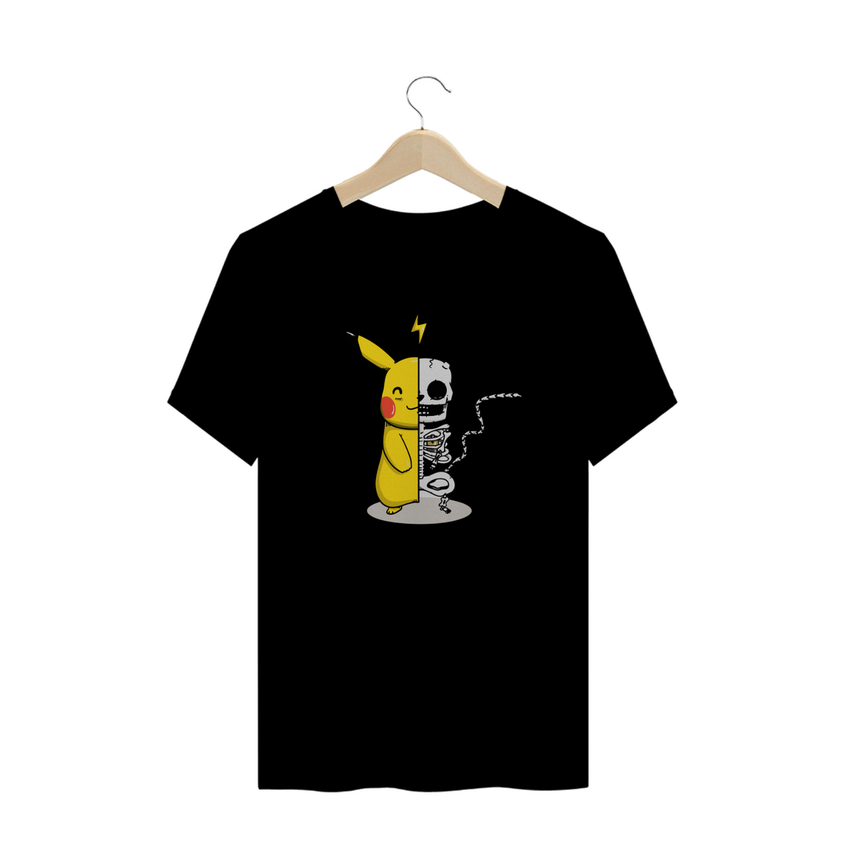 Nome do produto: T-Shirt Pikachu Esqueleto