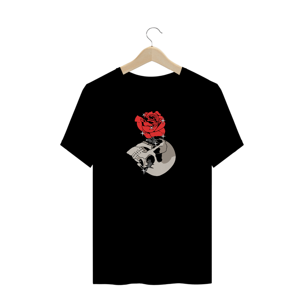 Nome do produto: T-Shirt Skull Rose