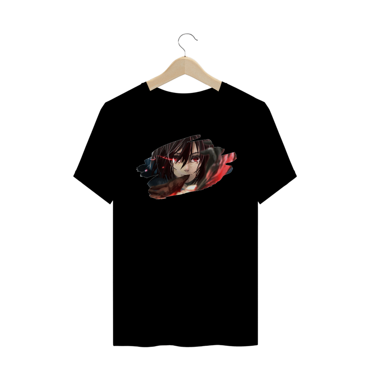 Nome do produto: T-Shirt Mikasa Ackerman (ATTACK ON TITAN)