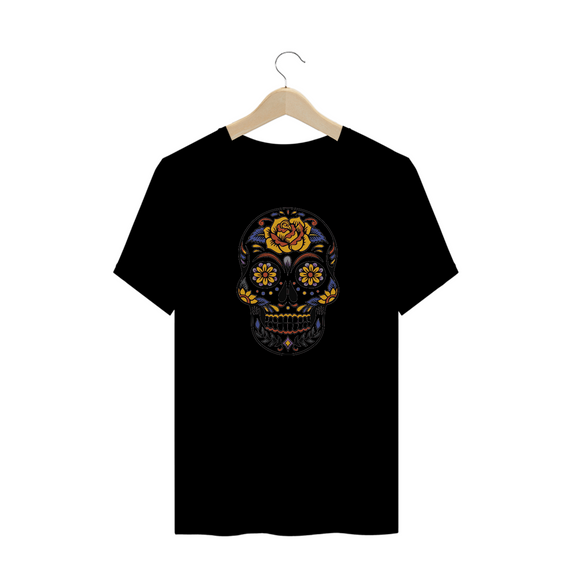 T-Shirt Skull Flower
