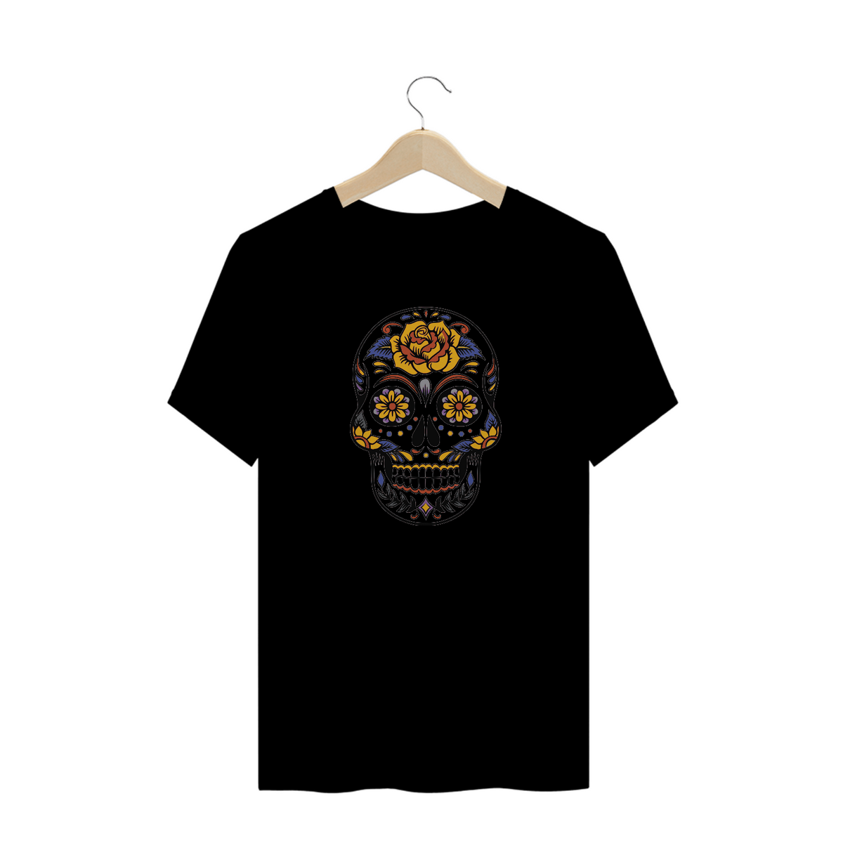 Nome do produto: T-Shirt Skull Flower