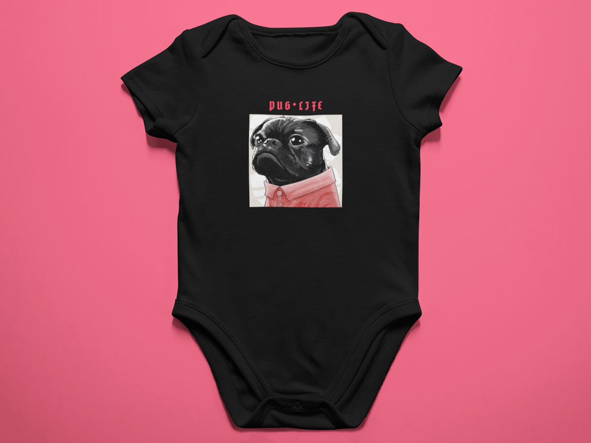 Nome do produtoBody bebê Pug Life