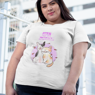 Nome do produtoCamiseta Plus Size Pets São os Melhores Antidepressivos