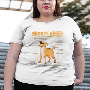 Nome do produtoCamiseta Plus Size Vira-lata Caramelo Made in Brazil