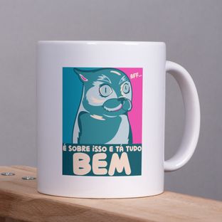 Nome do produtoCaneca Gato é sobre isso - Cerâmica Branca