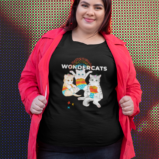 Nome do produto  Camiseta Plus Size Wonder Cats