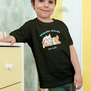 Nome do produtoCamiseta Infantil Masculina Facilmente Distraído por Pets