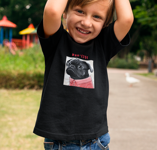 Nome do produto  Camiseta infantil Pug Life - Unissex