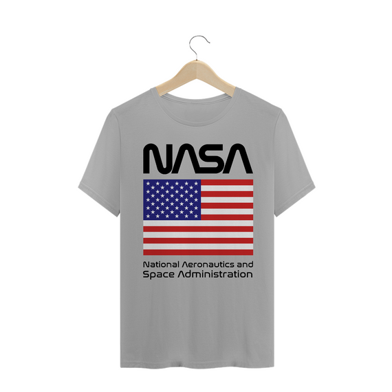 Camiseta Nasa Bandeira EUA Black