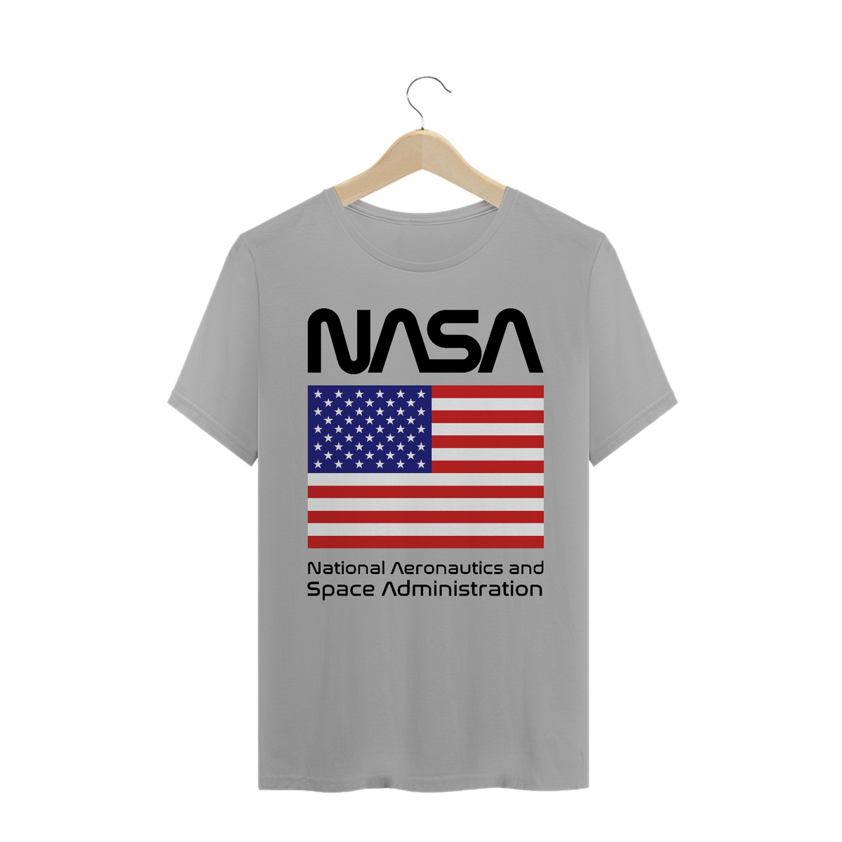 Nome do produto: Camiseta Nasa Bandeira EUA Black