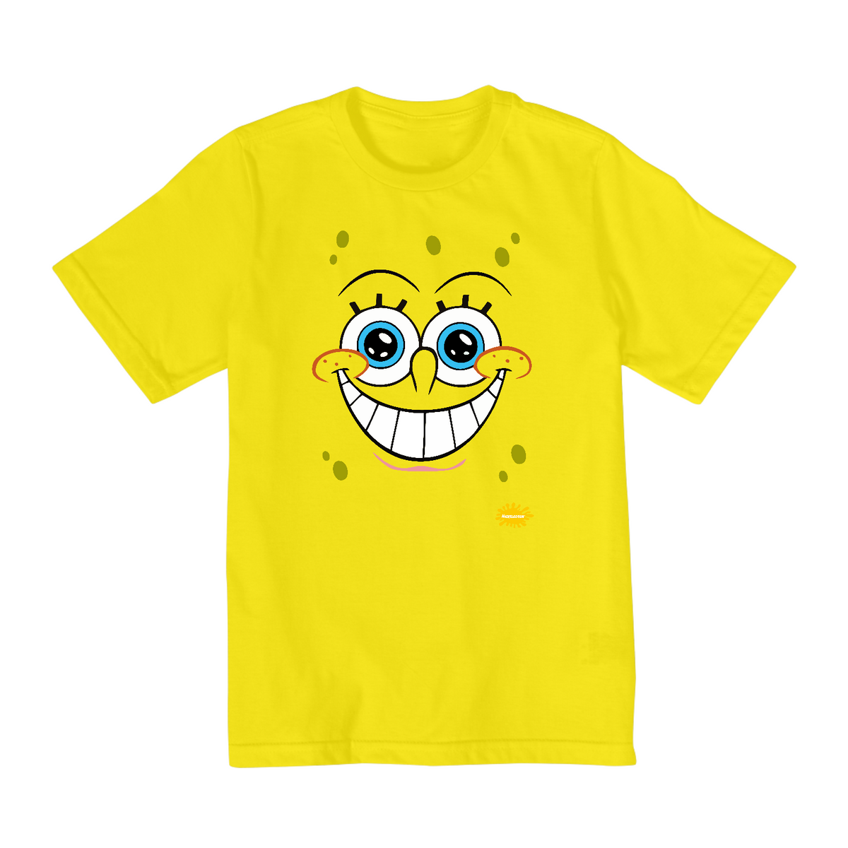 Nome do produto: Camiseta Infantil (10 a 14) Bob Esponja Sorriso