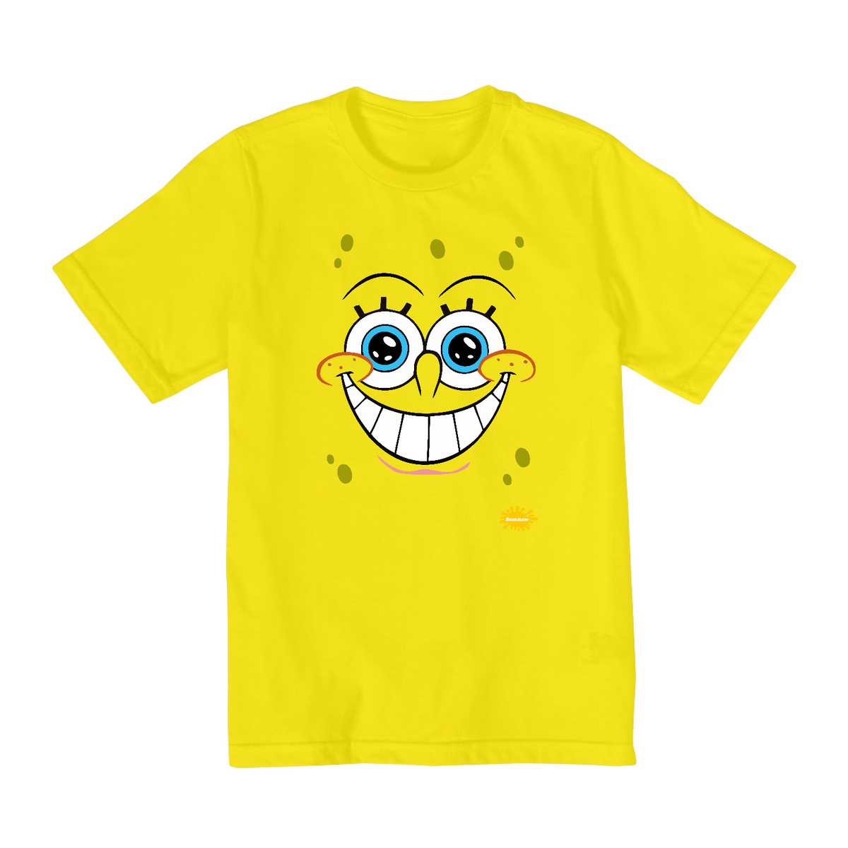 Nome do produto: Camiseta Infantil (2 a 8) Bob Esponja Sorriso
