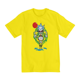 Nome do produtoCamiseta Infantil (2 a 8) Rick and Morty Pennywise