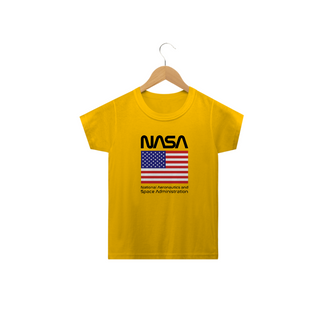 Nome do produtoCamiseta Infantil Nasa Bandeira EUA Black