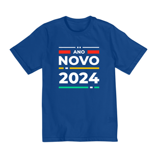 Nome do produtoCamiseta Infantil (2 a 8) Ano Novo Moderno 2024