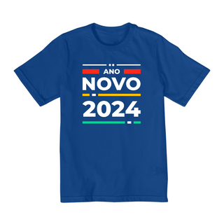 Nome do produtoCamiseta Infantil (10 a 14) Ano Novo Moderno 2024