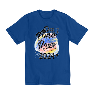 Nome do produtoCamiseta Infantil (10 a 14) Ano Novo Aquarela 2024 