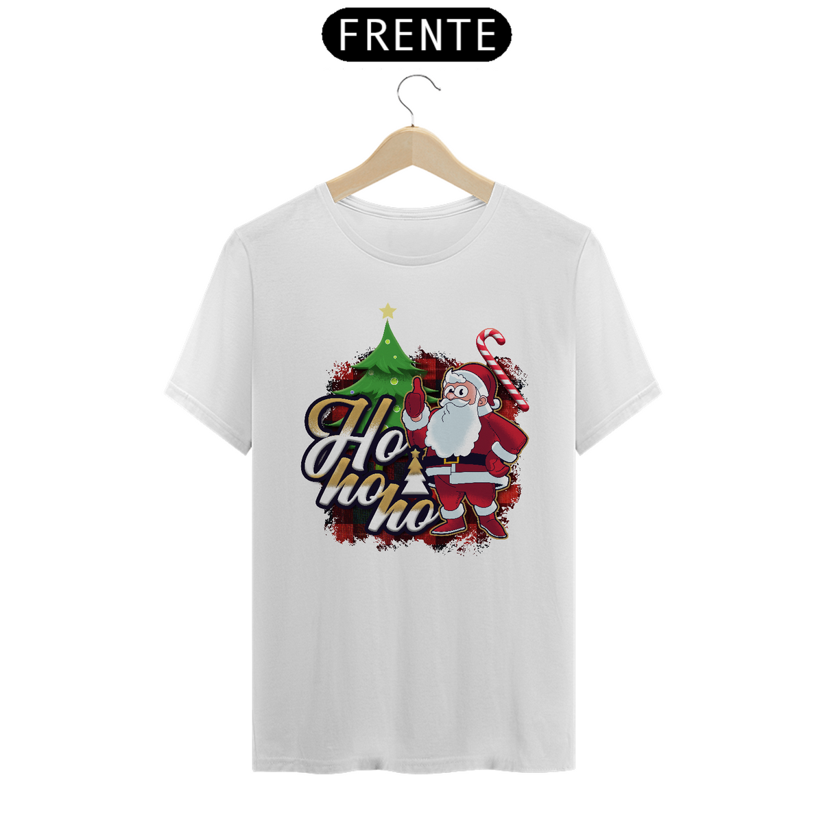 Nome do produto: Camiseta Natal Papai Noel Ho Ho Ho