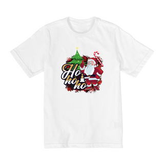 Nome do produtoCamiseta Infantil (2 a 8) Natal Papai Noel Ho Ho Ho