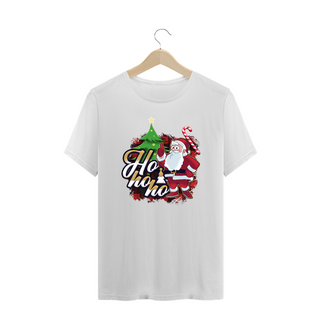 Nome do produtoCamiseta Plus Size Natal Papai Noel Ho Ho Ho