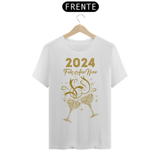 Nome do produtoCamiseta Ano Novo 2024 Brinde Glitter