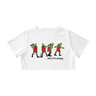 Nome do produtoCamiseta Cropped Grinch Thats It Im Not Going