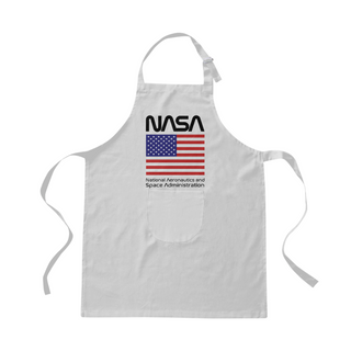 Avental Nasa Bandeira EUA Black