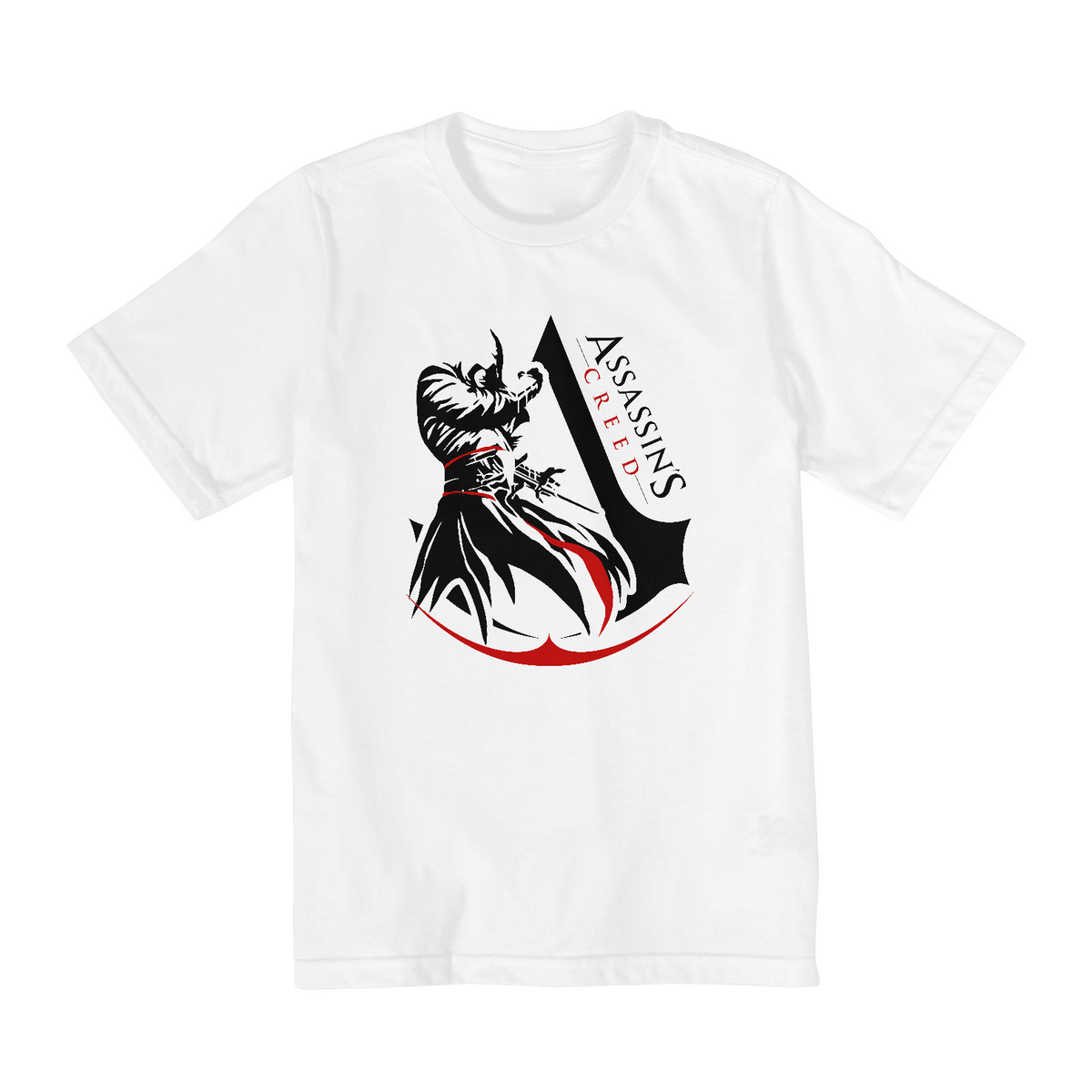 Nome do produto: Camiseta Infantil (2 a 8) Assassins Creed White