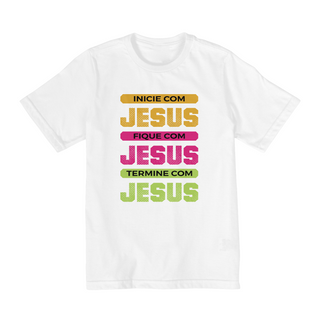 Nome do produtoCamiseta Infantil (10 a 14) Jesus do Inicio ao Fim