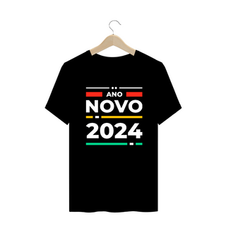 Camiseta Plus Size Ano Novo Moderno 2024