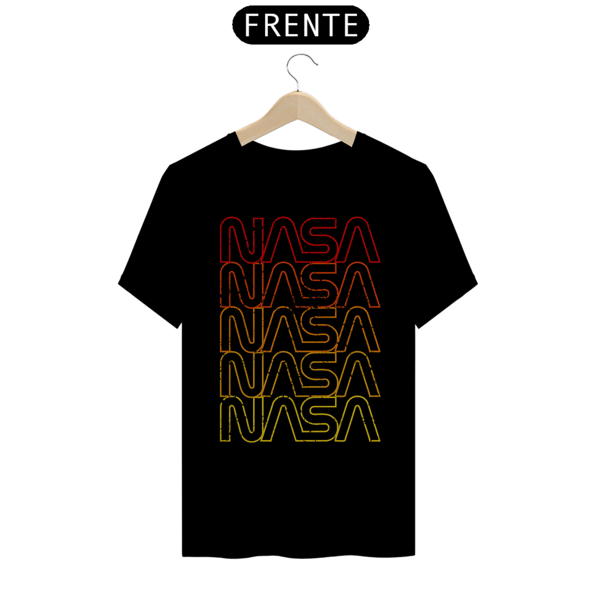 Nome do produto: Camiseta Nasa Logo Arco íris Grunge