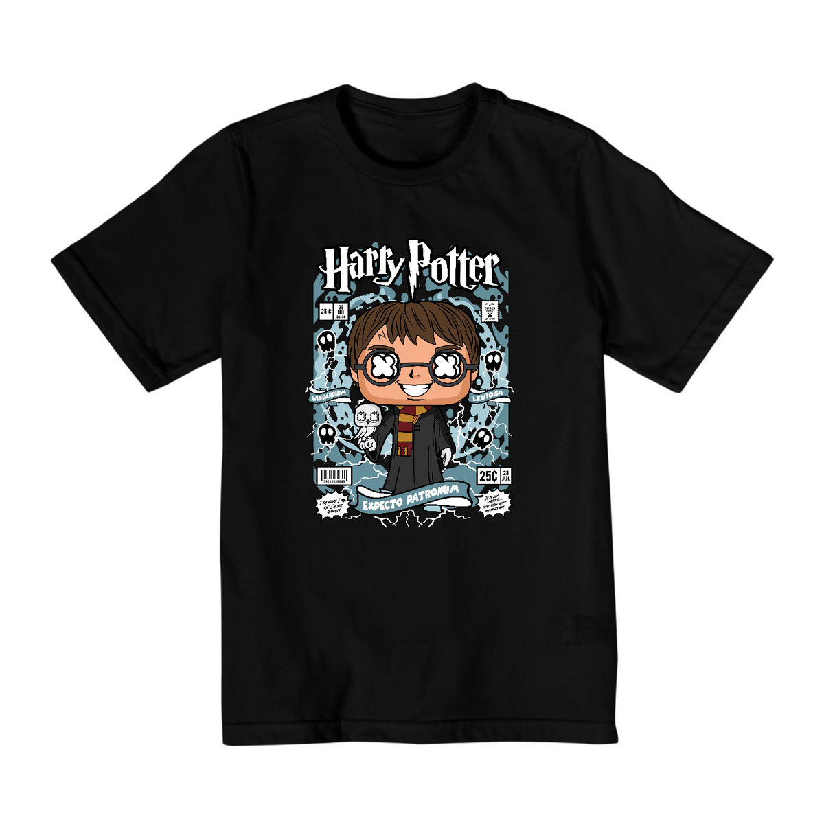 Nome do produto: Camiseta Infantil (10 a 14) Harry Potter Funko Pop