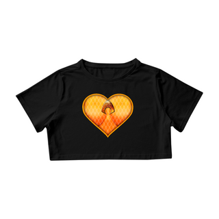 Camisa Cropped Coração de Herói Aquaman Girl
