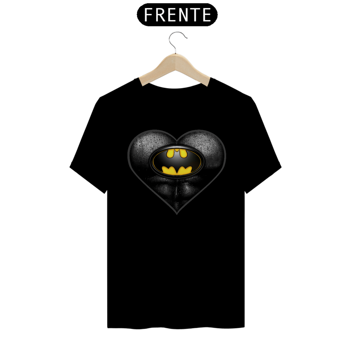 Nome do produto: Camiseta Coração de Herói Batman