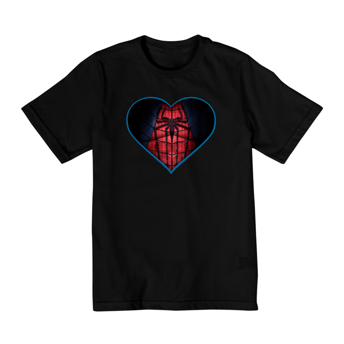 Nome do produto: Camiseta Infantil (10 a 14) Coração de Herói Homem Aranha v1