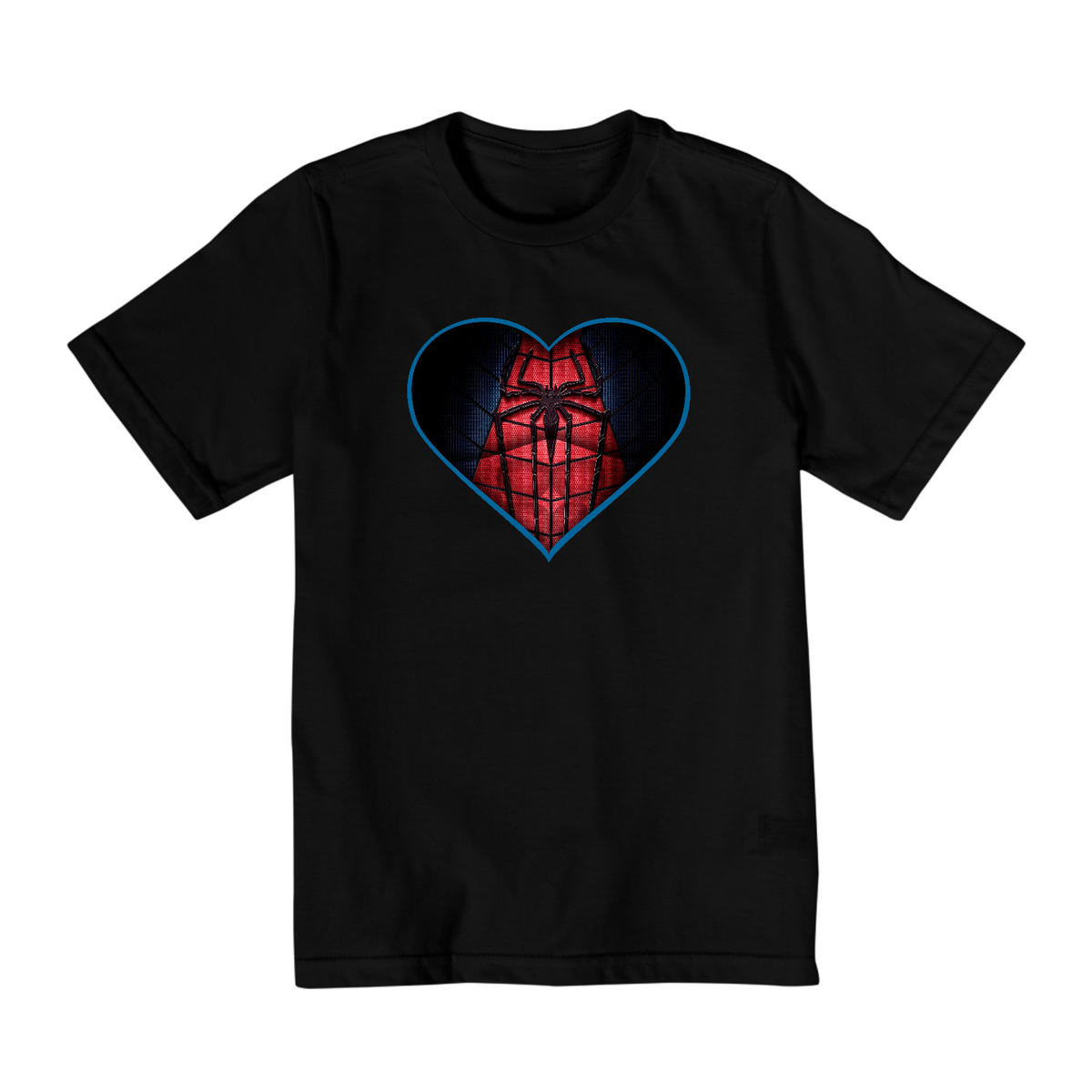 Nome do produto: Camiseta Infantil (2 a 8) Coração de Herói Homem Aranha v1
