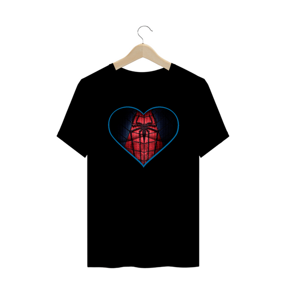 Camiseta Plus Size Coração de Herói Homem Aranha v1