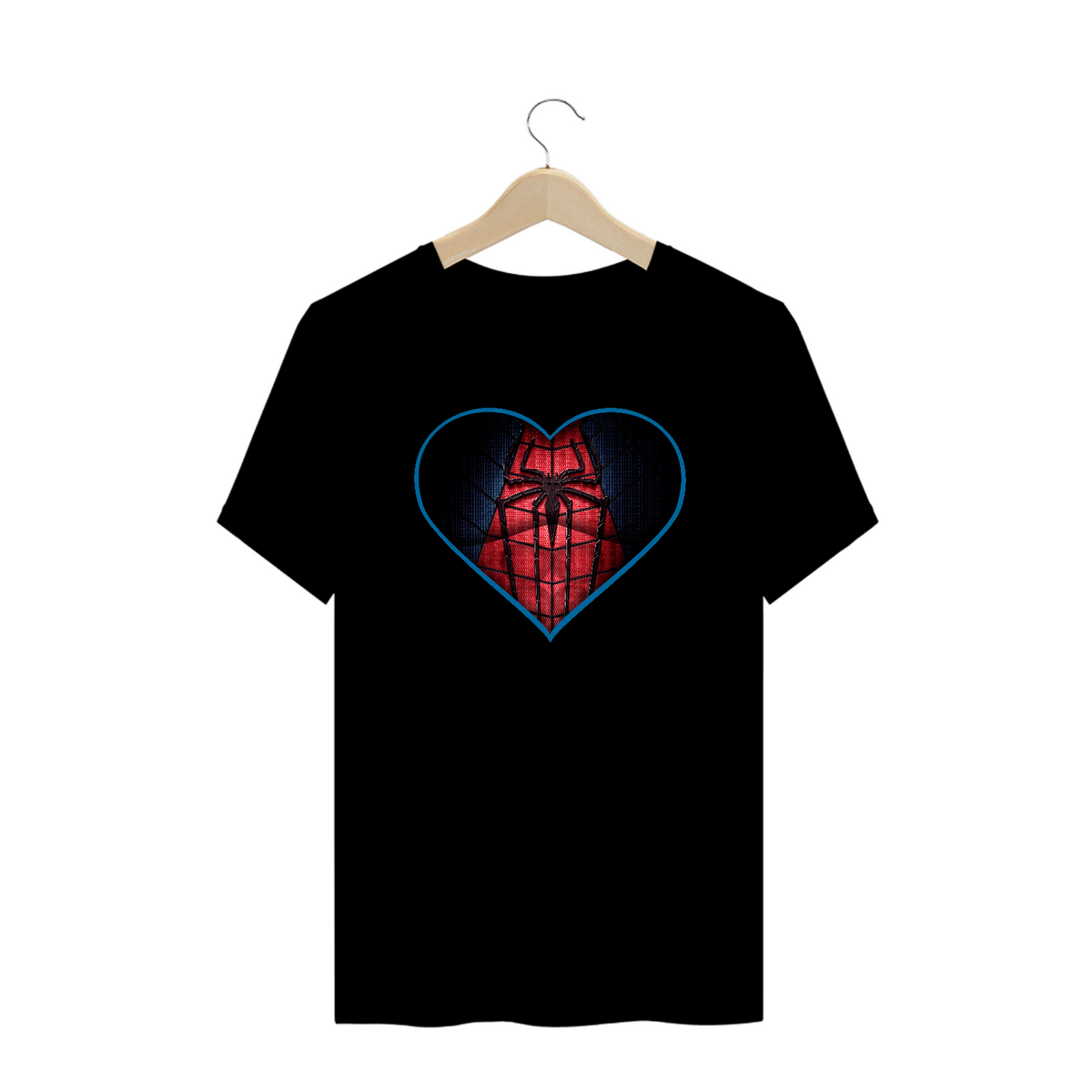 Nome do produto: Camiseta Plus Size Coração de Herói Homem Aranha v1